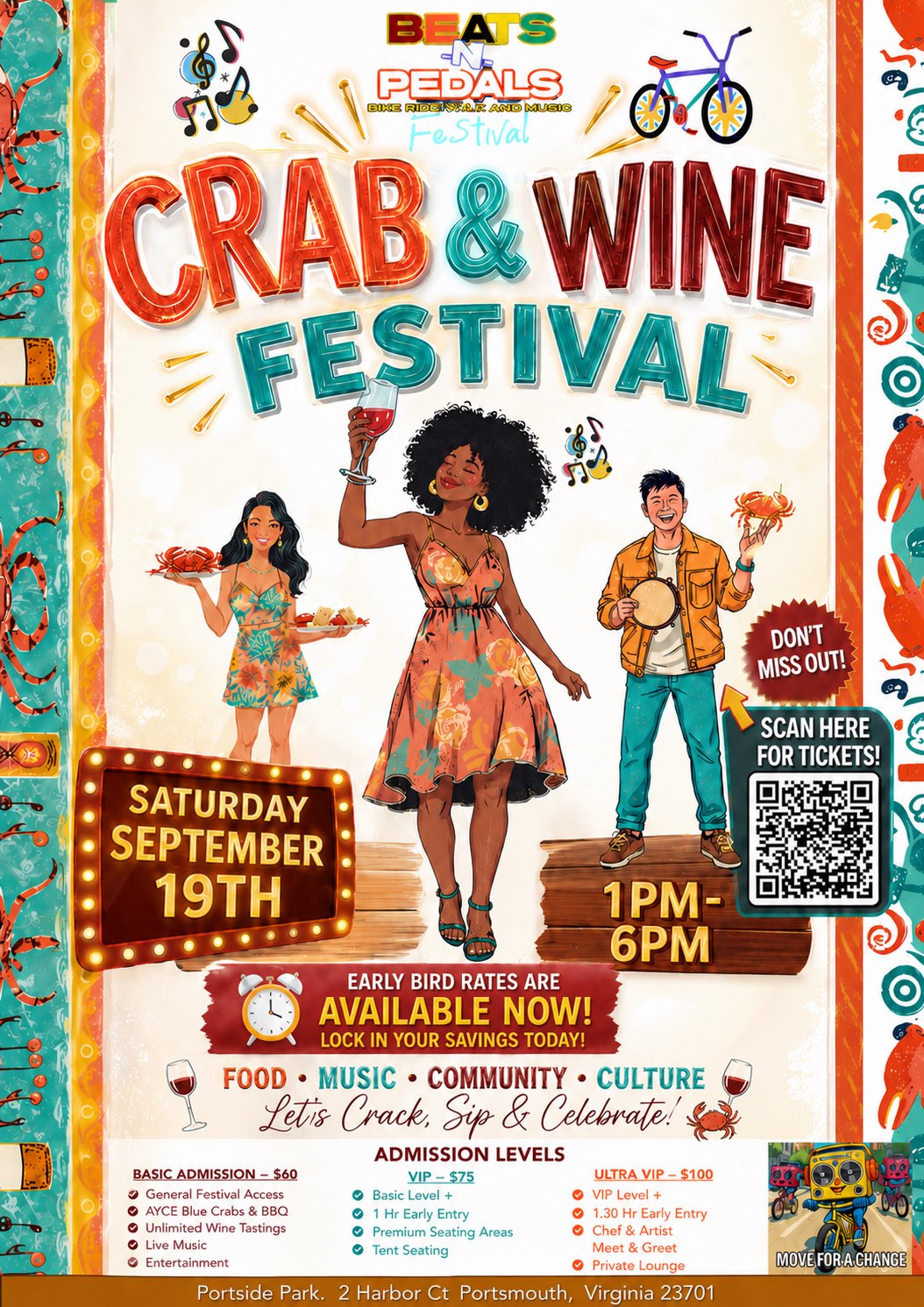 Crab & Wine Festival flyer